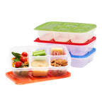 Easyboxes 5-Compartment Food Containers 8-Piece Set