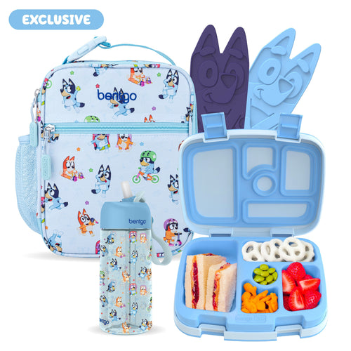 + Bluey Kids Prints 5-Piece Lunch Box Set