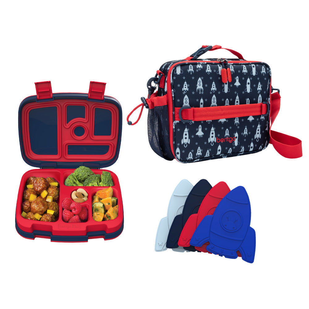 Kids Prints Lunch Box, Lunch Bag, & Ice Packs