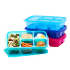 Easyboxes 5-Compartment Food Containers 8-Piece Set