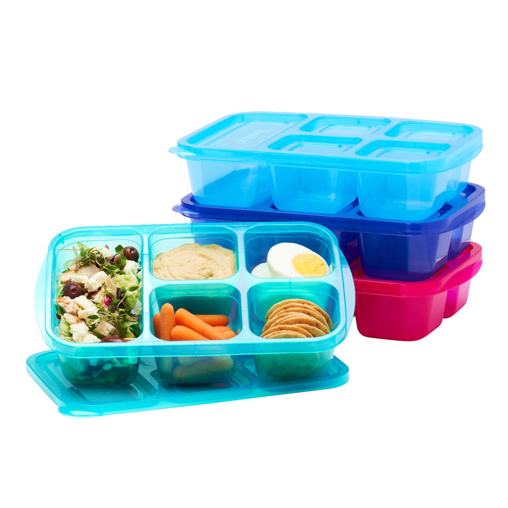 Easyboxes 5-Compartment Food Containers 8-Piece Set