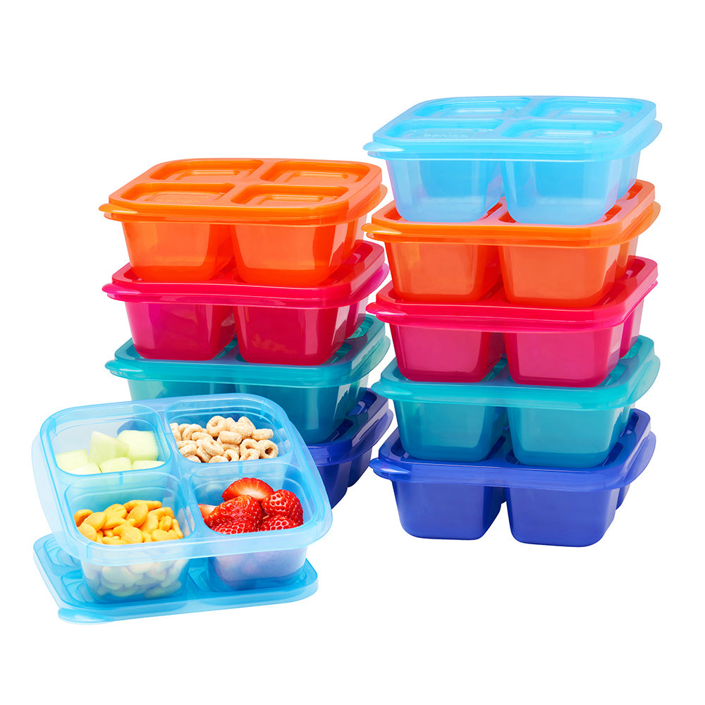 Easyboxes 4-Compartment Snack Containers 20-Piece Set