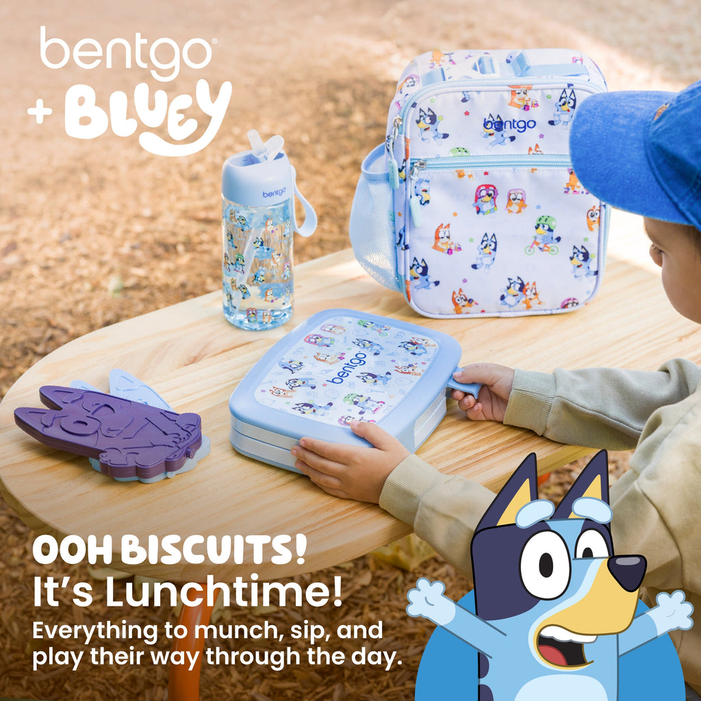 + Bluey Kids Prints 5-Piece Lunch Box Set