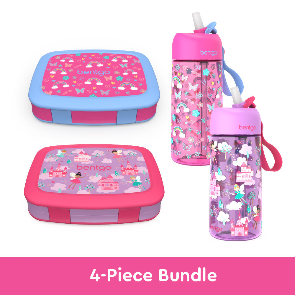 Kids Prints Lunch Boxes & Water Bottles