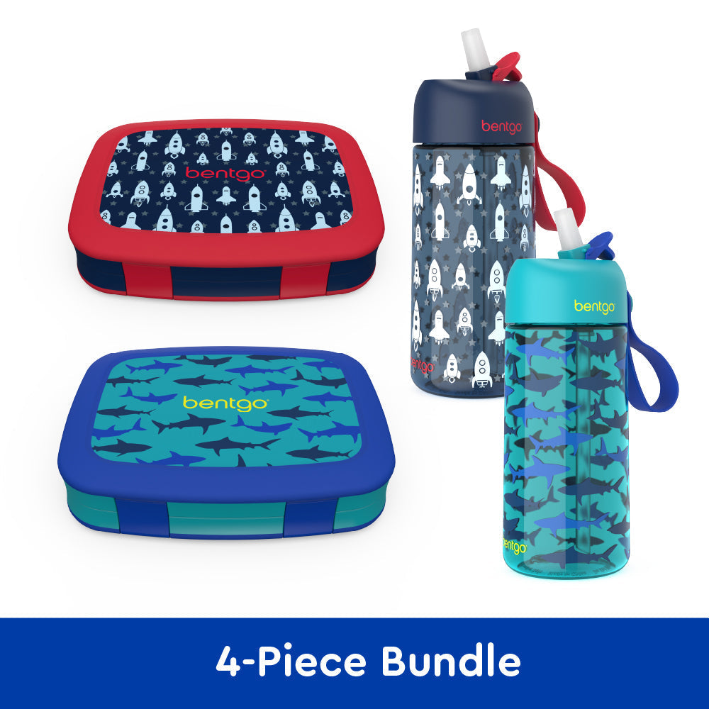 Kids Prints Lunch Boxes & Water Bottles