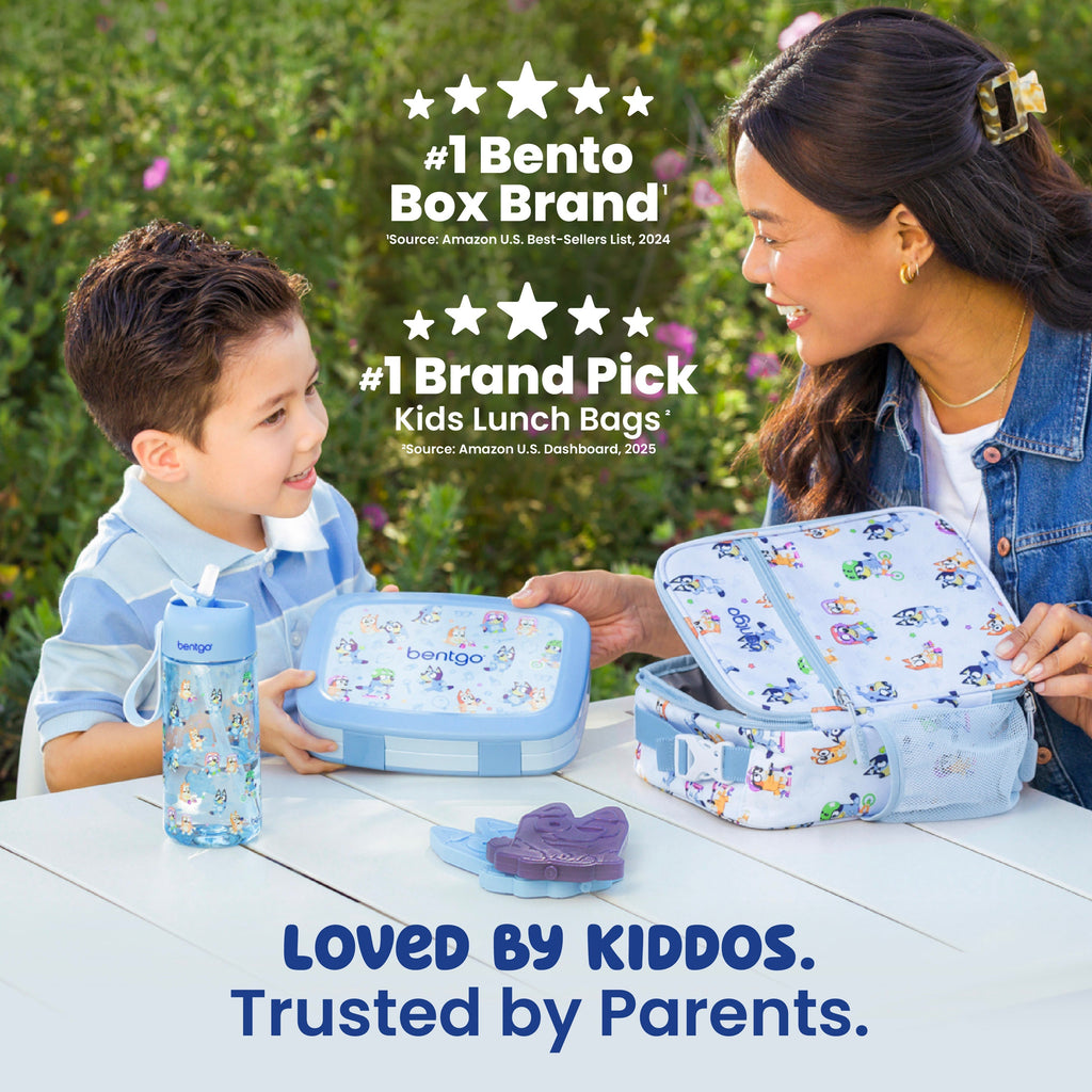 + Bluey Kids Prints 5-Piece Lunch Box Set
