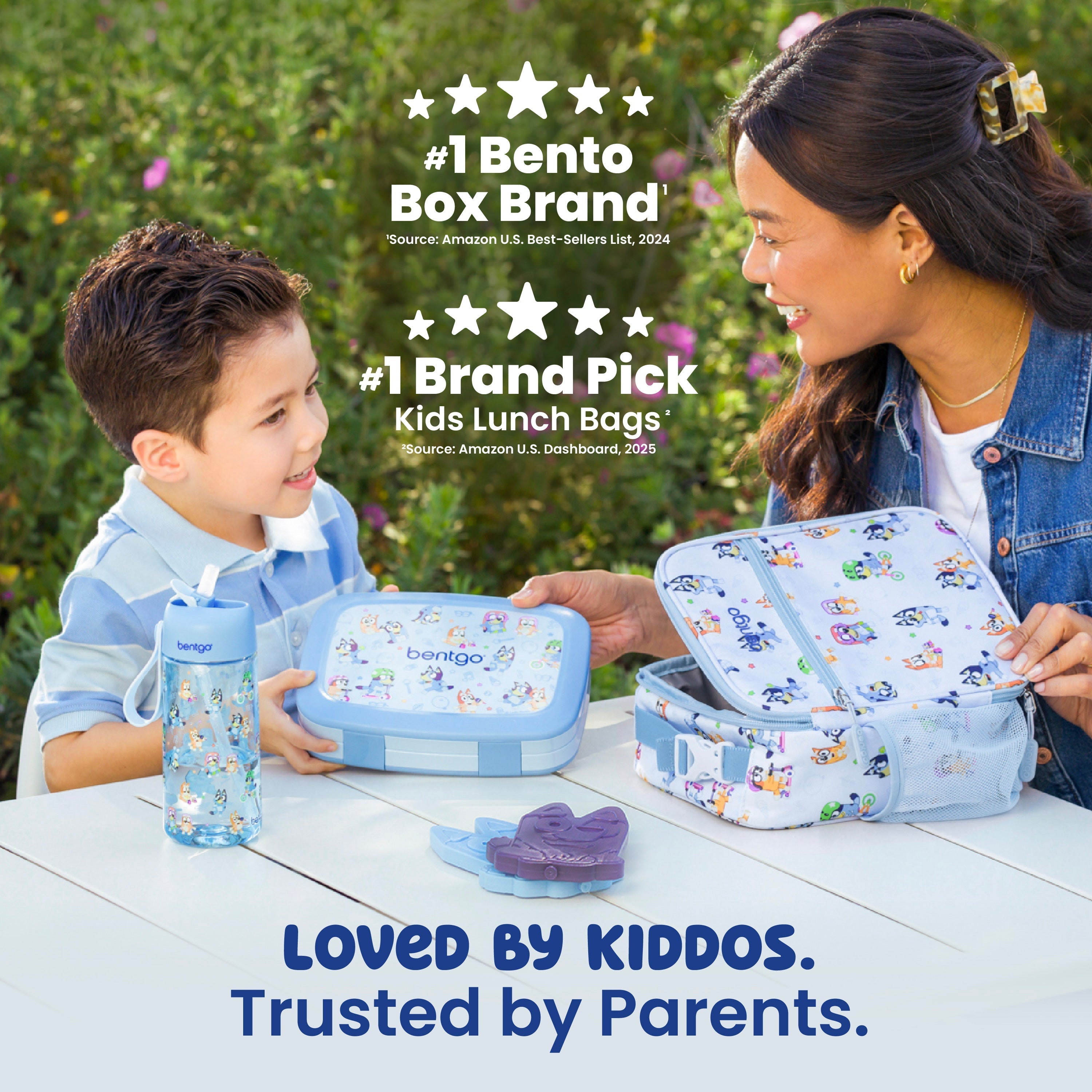 + Bluey Kids Prints 5-Piece Lunch Box Set