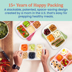 Easyboxes 5-Compartment Food Containers 8-Piece Set