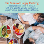 Easyboxes 4-Compartment Oval Containers 8-Piece Set