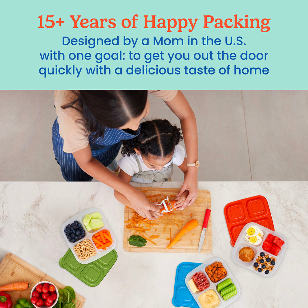 Easyboxes 4-Compartment Snack Containers 20-Piece Set