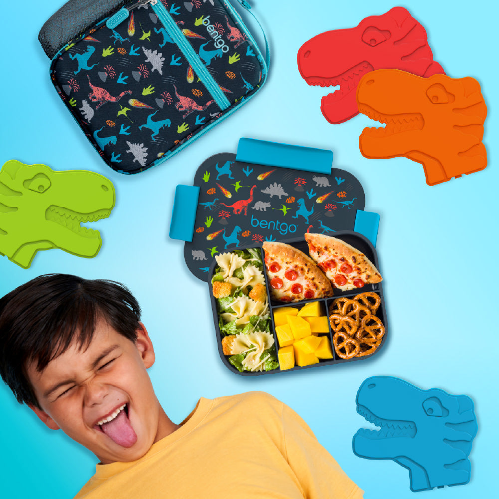Kids Snap & Go Lunch Box, Insulated Lunch Tote, & Ice Packs