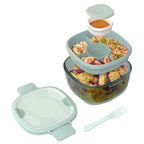 Glass Prints All-in-One Salad Container