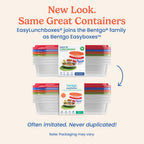 Easyboxes 4-Compartment Oval Containers 8-Piece Set