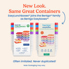 Easyboxes 4-Compartment Snack Containers 20-Piece Set