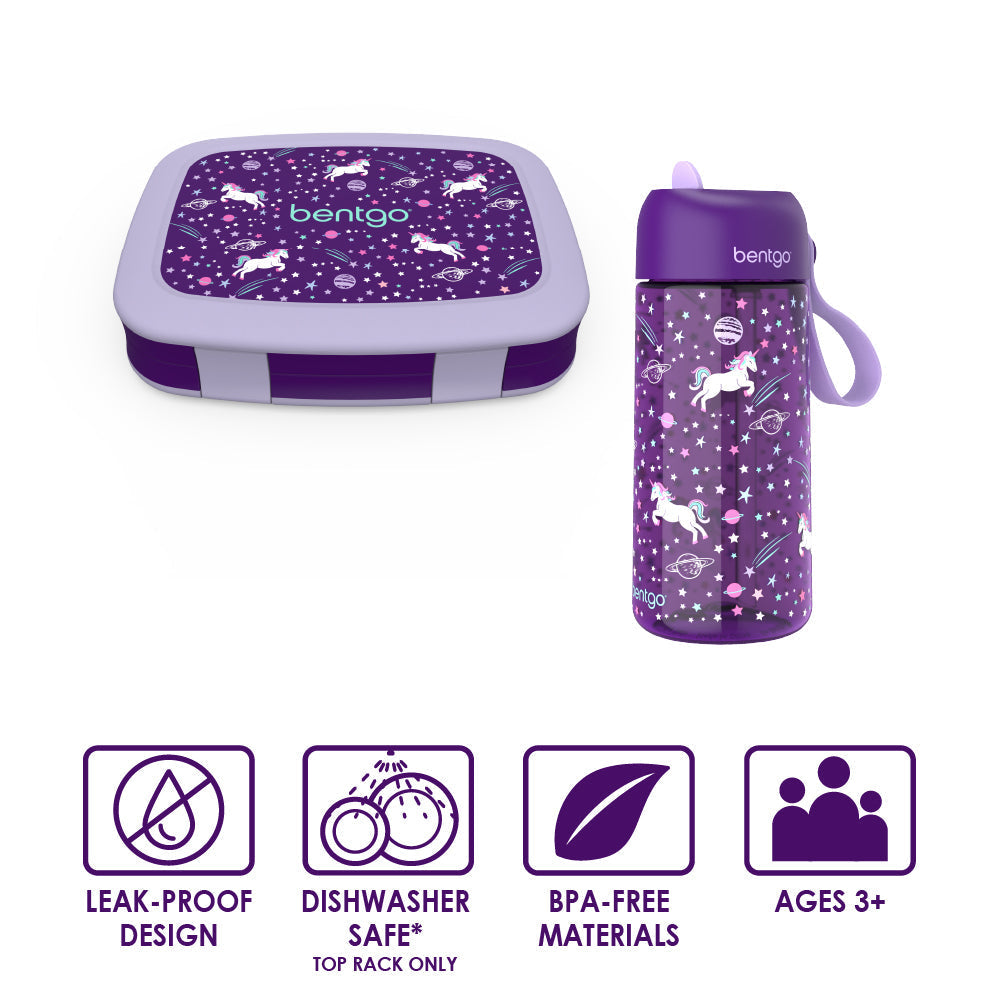 Kids Prints Lunch Box & Water Bottle