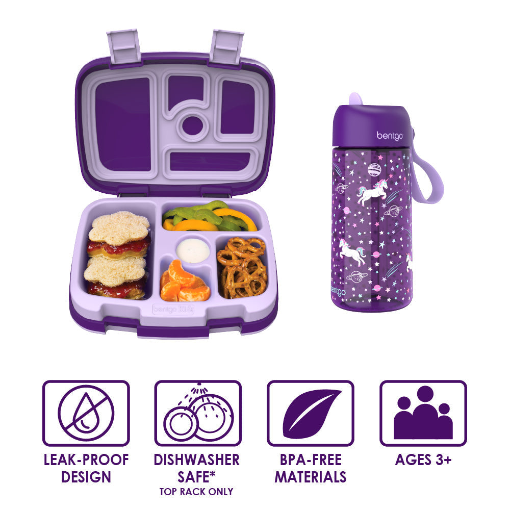 Kids Prints Lunch Boxes & Water Bottles