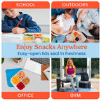 Easyboxes 4-Compartment Snack Containers 20-Piece Set
