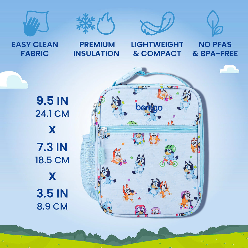 + Bluey Kids Prints 5-Piece Lunch Box Set