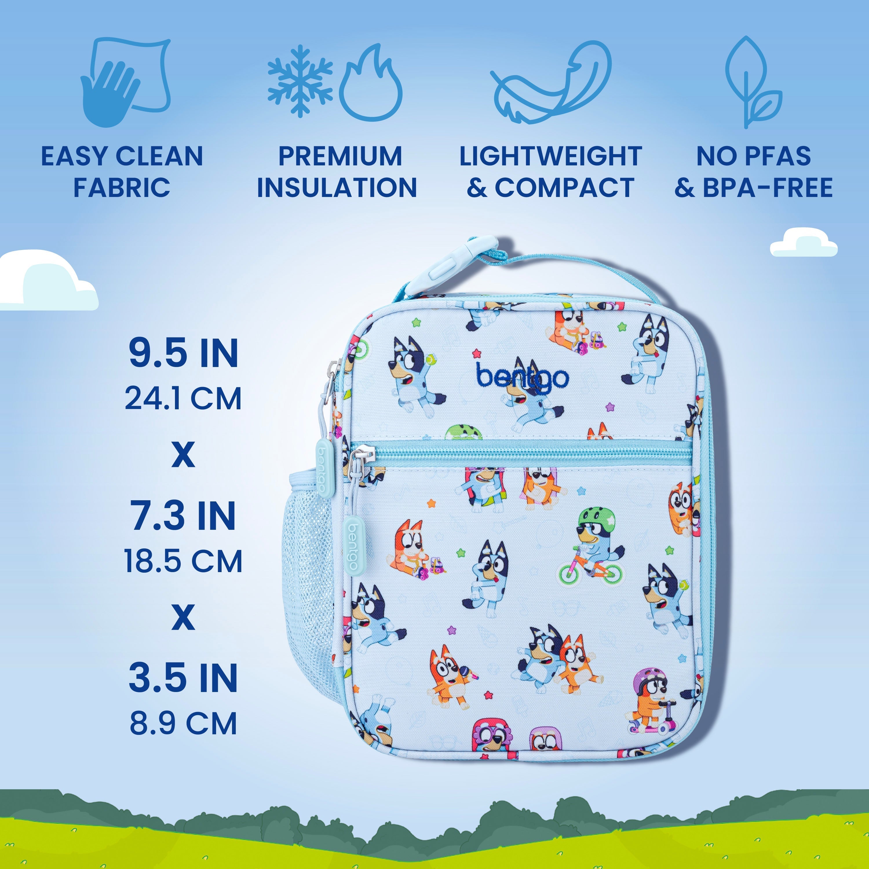 + Bluey Kids Prints 5-Piece Lunch Box Set