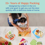 Easyboxes 3-Compartment Food Containers 8-Piece Set