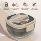 Glass Prints All-in-One Salad Container