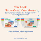 Easyboxes 3-Compartment Food Containers 8-Piece Set