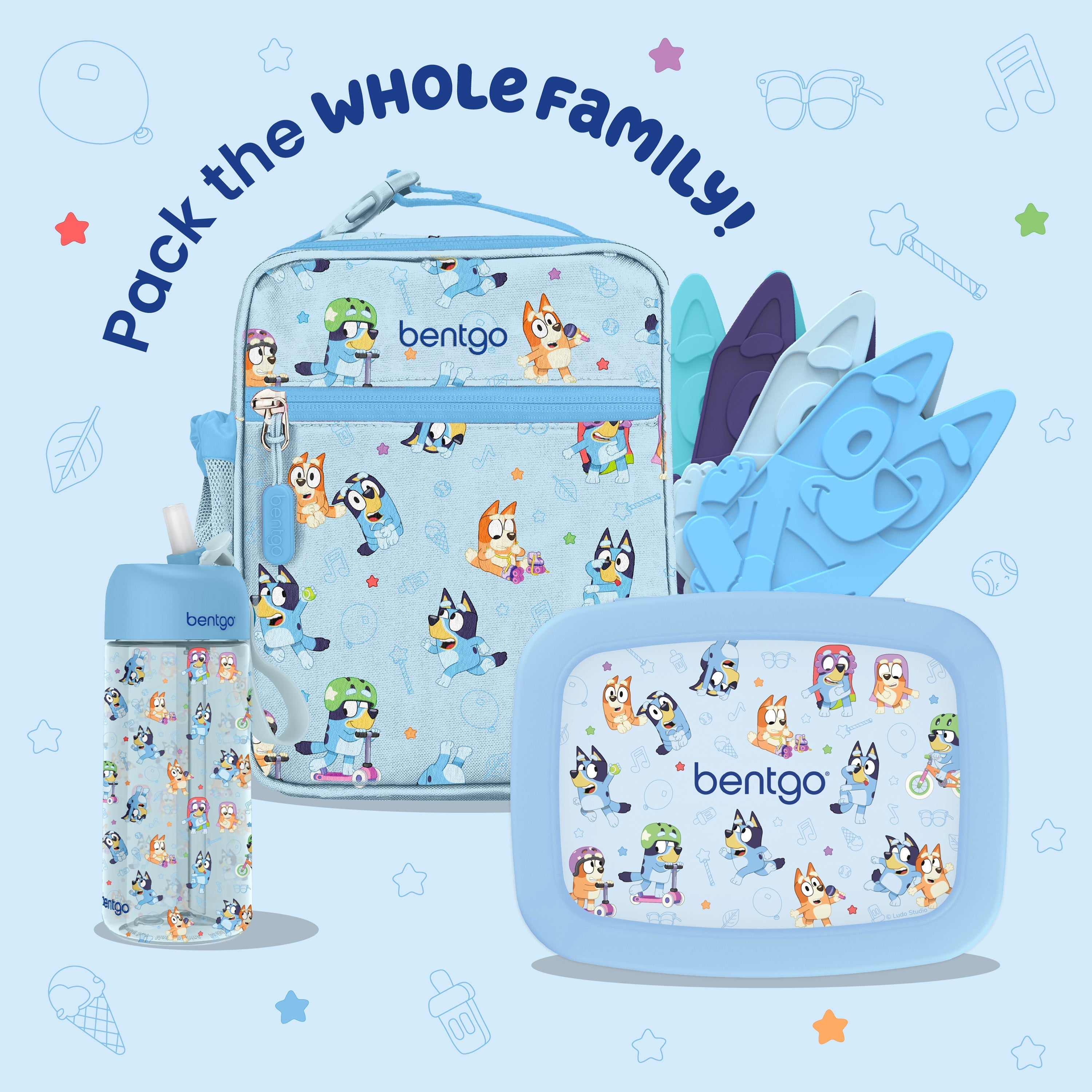 + Bluey Kids Prints Lunch Box
