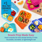 Easyboxes 4-Compartment Snack Containers 20-Piece Set