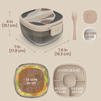 Glass Prints All-in-One Salad Container