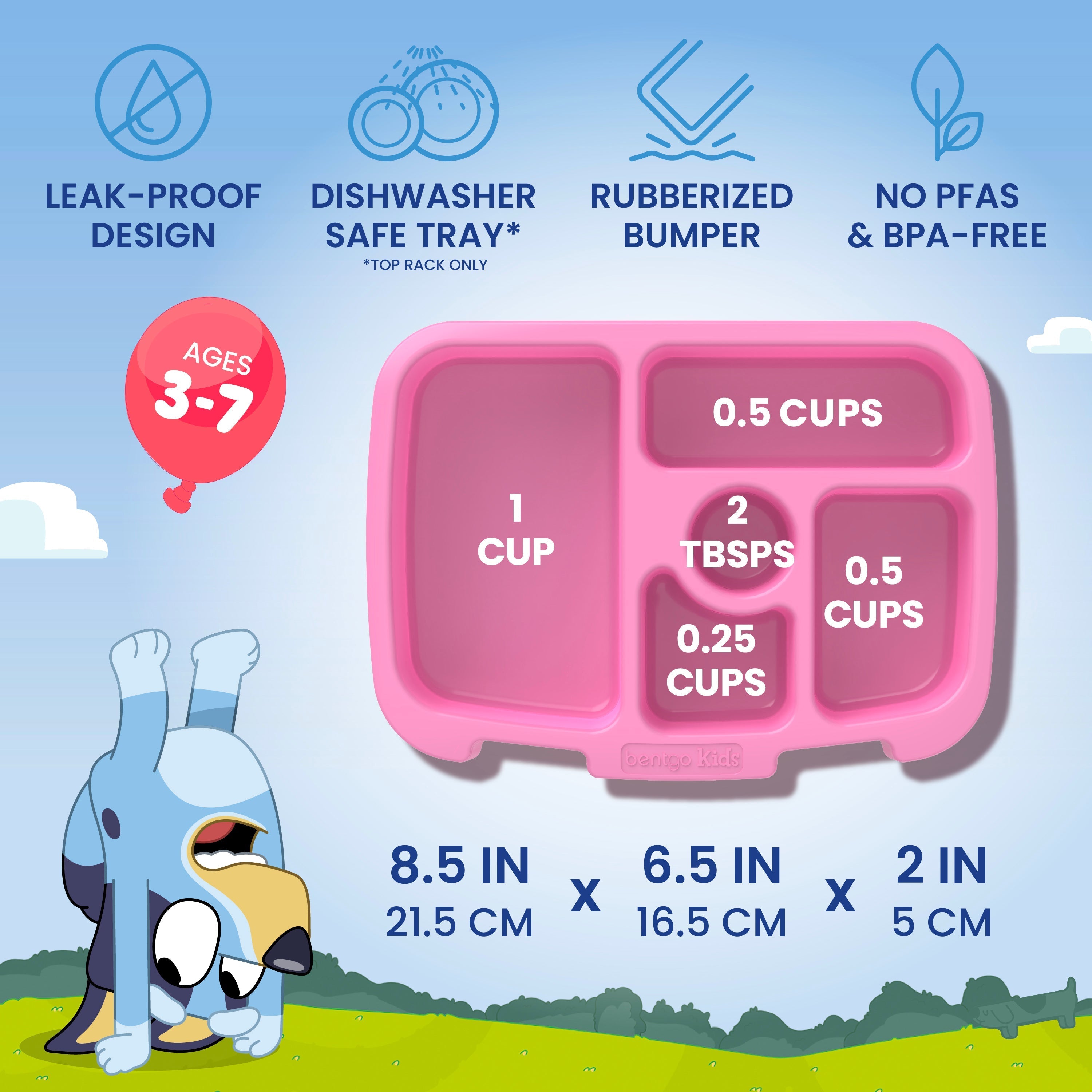 + Bluey Kids Prints Lunch Box