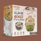 Glass Prints All-in-One Salad Container
