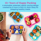 Easyboxes 5-Compartment Food Containers 8-Piece Set