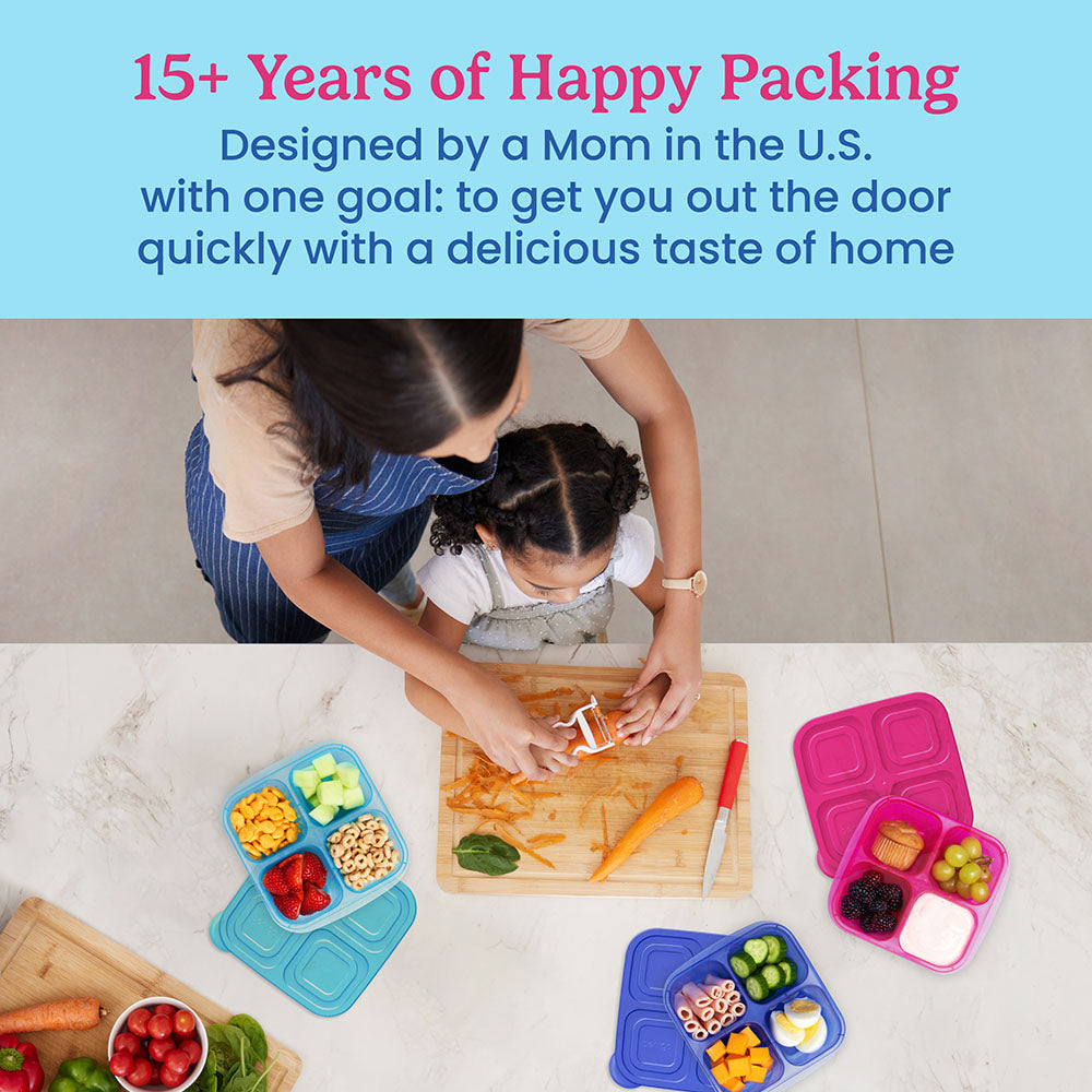Easyboxes 4-Compartment Snack Containers 20-Piece Set