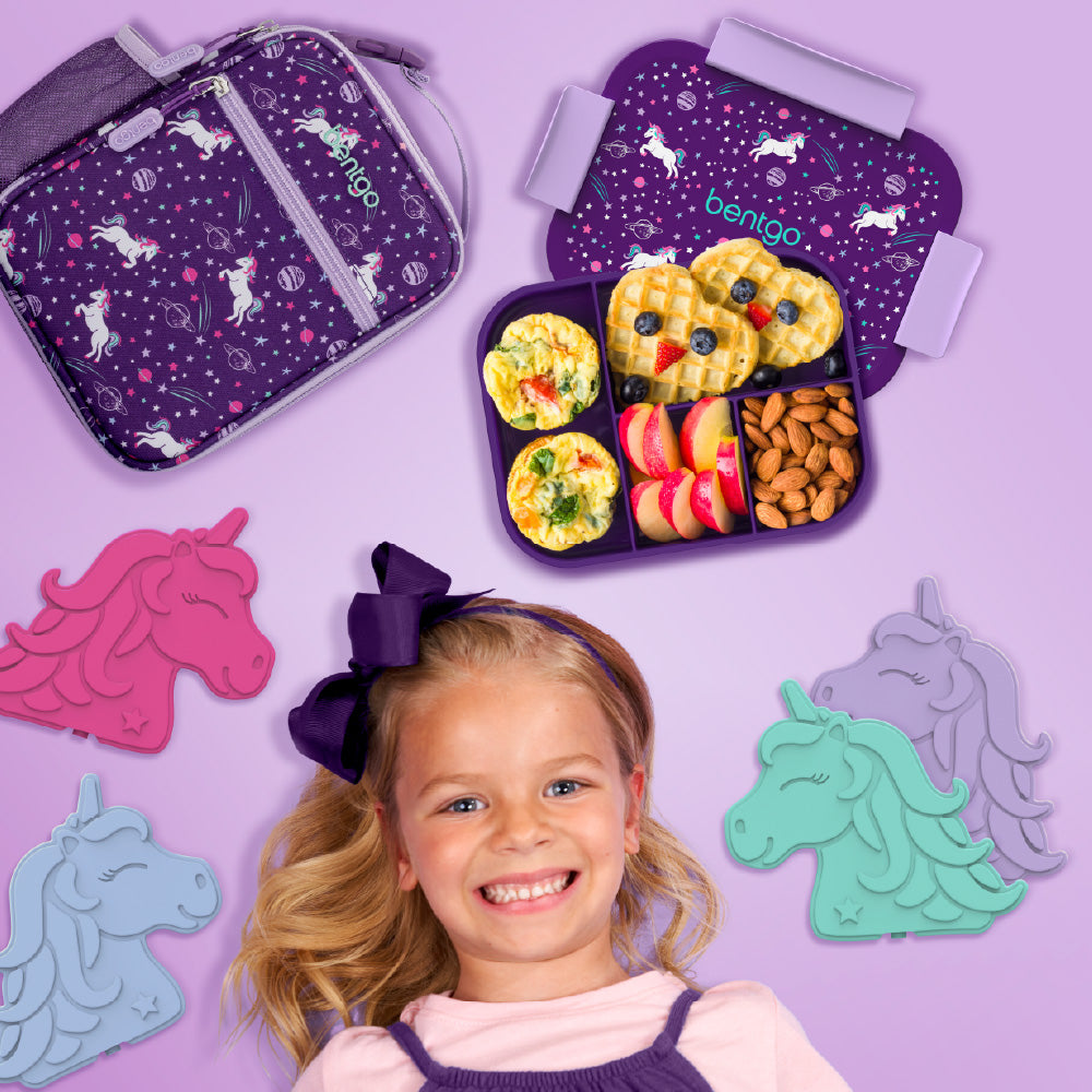 Kids Snap & Go Lunch Box, Insulated Lunch Tote, & Ice Packs