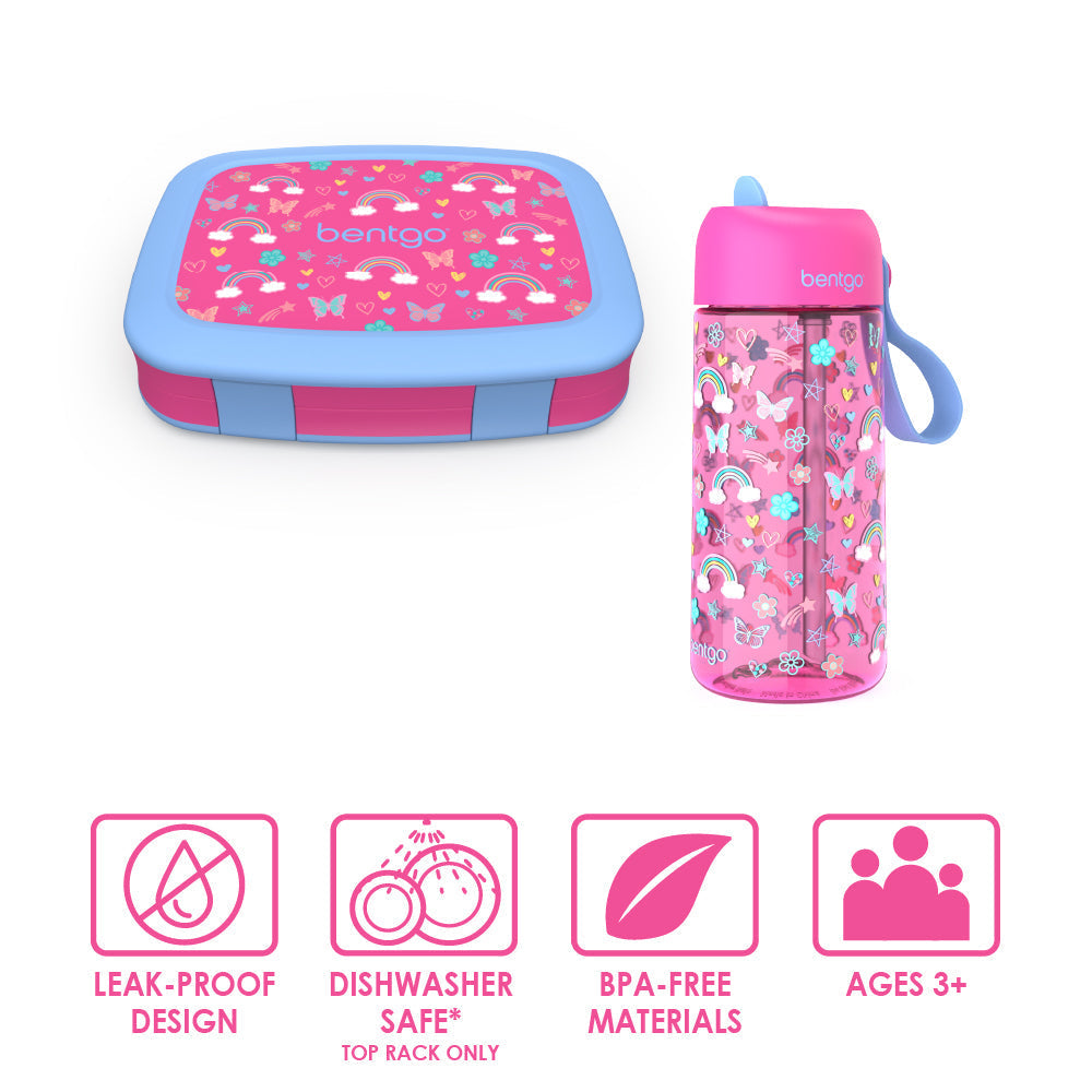 Kids Prints Lunch Box & Water Bottle