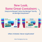 Easyboxes 5-Compartment Food Containers 8-Piece Set
