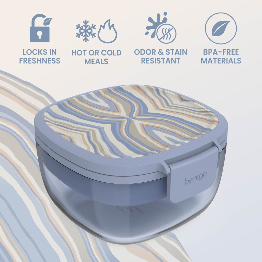 Glass Prints All-in-One Salad Container