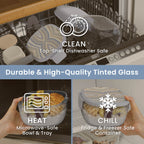 Glass Prints All-in-One Salad Container