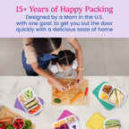 Easyboxes 3-Compartment Food Containers 8-Piece Set