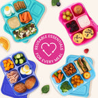 Easyboxes 5-Compartment Food Containers 8-Piece Set