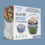 Glass Prints All-in-One Salad Container