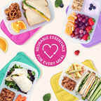 Easyboxes 3-Compartment Food Containers 8-Piece Set
