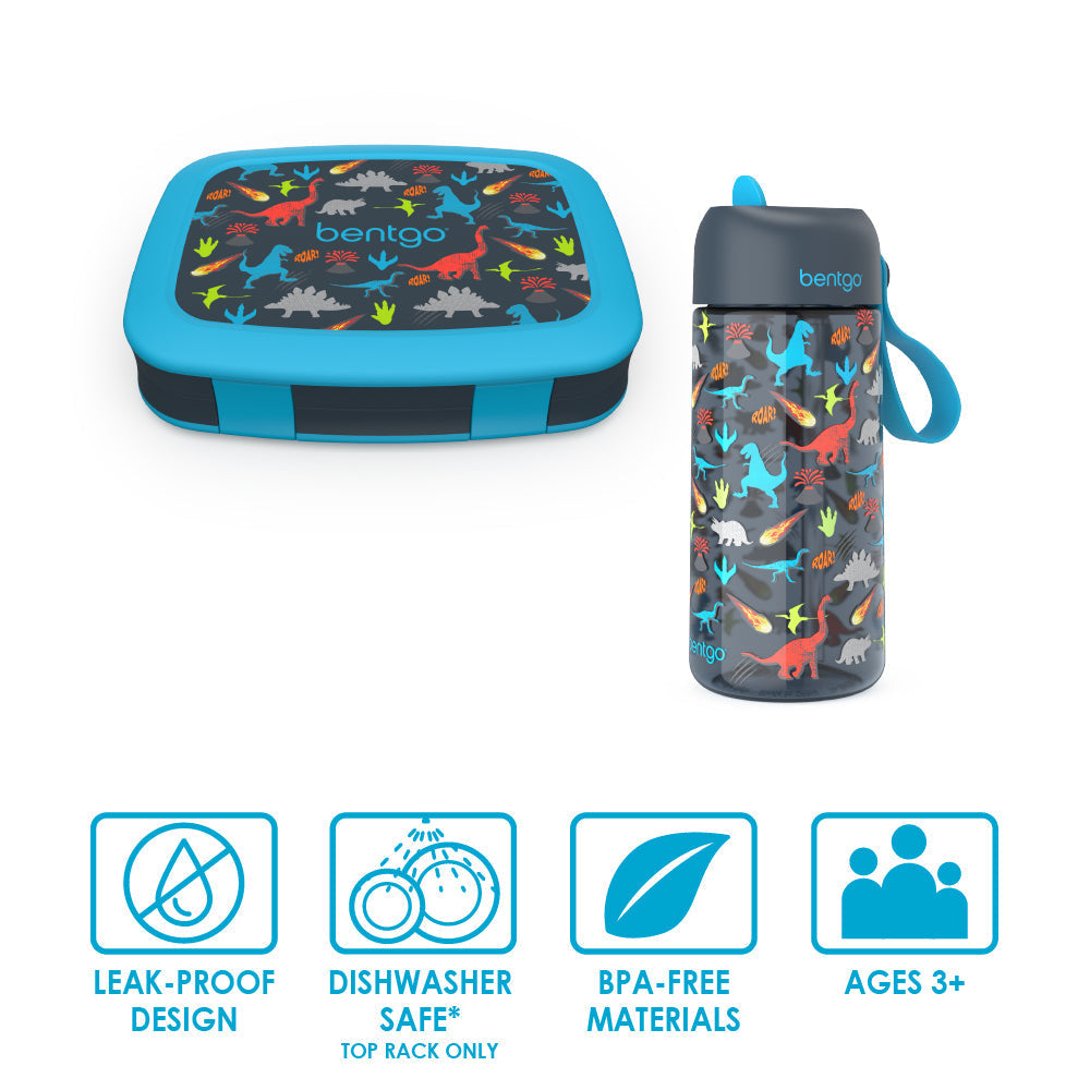 Kids Prints Lunch Box & Water Bottle