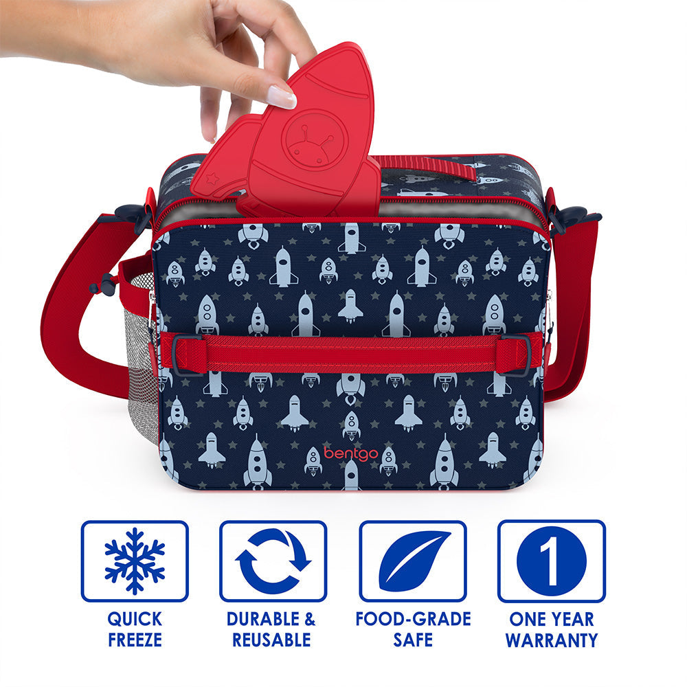 Kids Prints Lunch Box, Lunch Bag, & Ice Packs