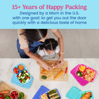 Easyboxes 3-Compartment Food Containers 8-Piece Set