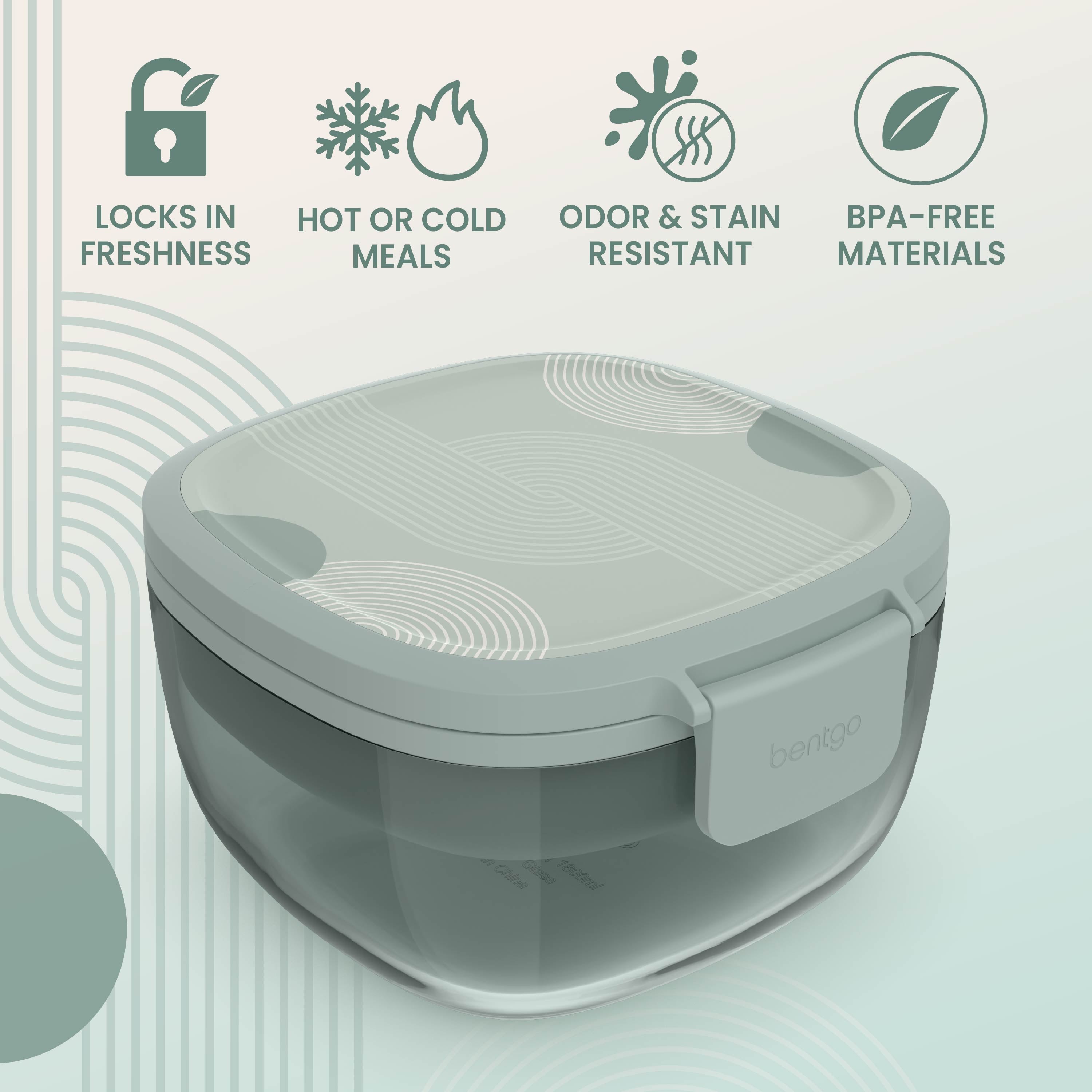 Glass Prints All-in-One Salad Container