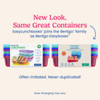Easyboxes 3-Compartment Food Containers 8-Piece Set
