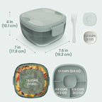 Glass Prints All-in-One Salad Container