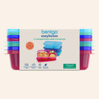 Easyboxes 3-Compartment Food Containers 8-Piece Set