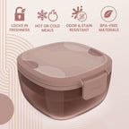 Glass Prints All-in-One Salad Container